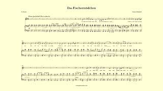 Das Fischermädchen accompaniment - Schubert - F major