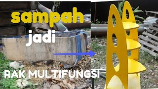 inspirasi sampah jadi rak multifungsi