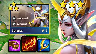 The Game Gave Me SORAKA 3 So I Just Went With It. She Kind Of Ate. | Teamfight Tactics Set 11