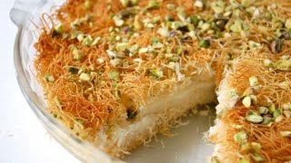 Kunafa without Oven/Vercimelli Kunafa/Creamy Kunafa with cheese cream/Easy Arab Kunafa.