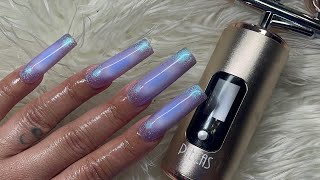 Aura Nails✨🤩 | Pelcas Airbrush System | Airbrush Nails😍