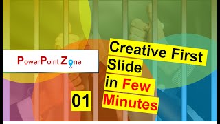 How to create creative first slide in Few Minutes - 01 🔥🔥 | #powerpoint #tutorial #powerpointzone