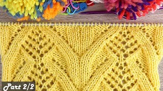 Final Part of Beautiful and Easy Knitting Pattern!! How to knit!