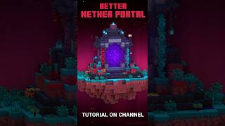 Better Nether Portal in Minecraft #shorts