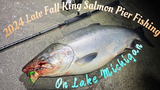 2024 Late Fall Season Pier Fishing for targeting King Salmon on Lake Michigan