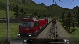 Train Simulator Classic - [GE 4/4 iii] - Leaving Samedan Part 2 - 4K UHD