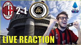 EUROGOL!!!! MILAN - SPEZIA 2-1 // LIVE REACTION