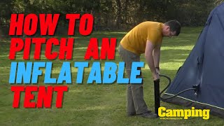 How to pitch an inflatable tent in minutes