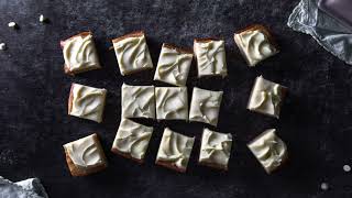 Lemon Blondies with White Chocolate Ganache