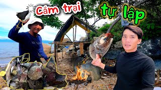 36h Cắm trại sinh tồn trên đảo hoang | 36 hours Survival camping on a deserted island