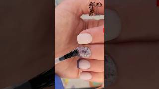 How to foil dip powder on natural nails #shorts #manicure #nails #nailtutorial #acrylicnails