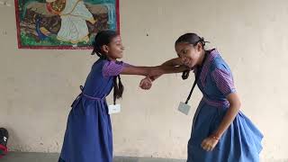 #school girls student's self defence techniques.