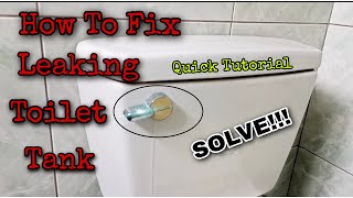 How To Fix Leaking Toilet Tank | DIY