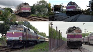 HD Lost and Found footage of the MBTA F40PH Screamers and AMT Leasers from a Decade Ago! [2014-2015]