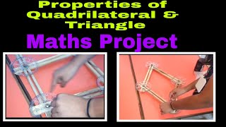 Maths project| Properties of Quadrilateral and Triangle| science Model for school exhibition