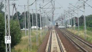 Odcinek przed stacją Oława (ZJAZD MK - TUNEL 2009)