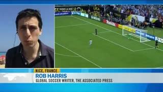 2016: Rob Harris on Canada's CTV discussing Messi's international retirement - at the time