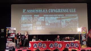 Congresso ADL COBAS: intervento di Marta Roz del sindacato polacco OZZ Inicjatywa Pracownicza