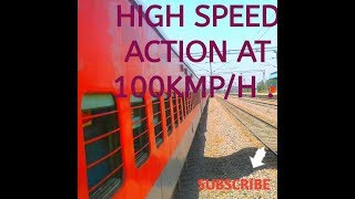 High speed action at 100kmp/h .