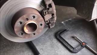 2008 BMW 328 I Front Brakes and Rotor Replacement.