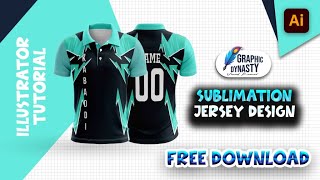 Sublimation Jersey Design | Adobe Illustrator | Tutorial | Sublimation Printing