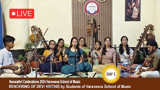 RENDERING OF DEVI KRITHIS by Students of Varaveena School of Music | Navarathri Celebrations 2024