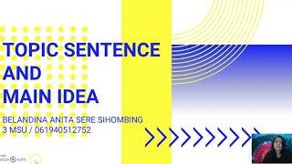 TOPIC 7 TOPIC SENTENCE // BELANDINA ANITA SERE SIHOMBING