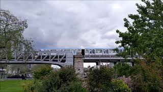 Les 2 premiers MP89CC en livrée IDFM en service sur le métro 6 (CC34 et 48)