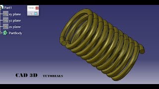 HELICAL SPRING in catia v5