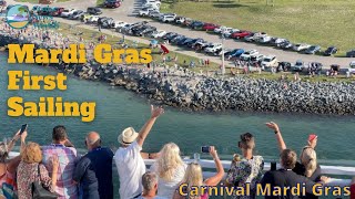 Carnival Mardi Gras First Sail Away at Port Canaveral