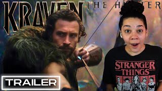 KRAVEN THE HUNTER Official Trailer REACTION | Sony Marvel