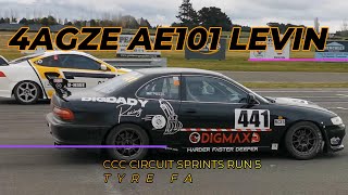 4AGZE AE101 LEVIN CCC CIRCUIT SPRINTS (TYRE FAILURE) *RE UPLOAD*