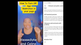 HOW TO TURN ON/OFF AGE RESTRICTIONS ON YOUR FACEBOOK PAGE