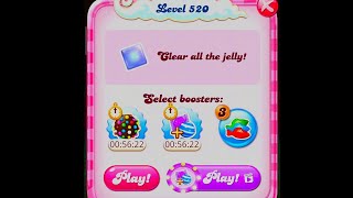 Level 520. Candy Crush Saga game play. No cheat, real game play.Candy crush Mobile game play.