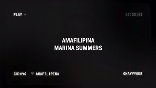 "AMAFILIPINA" - Marina Summers KARAOKE