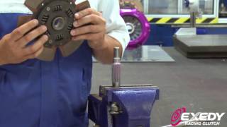 How to properly lube and test-fit a clutch disc prior to installation.