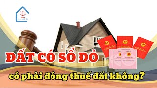 Kể từ 2024, đất có Sổ đỏ có phải đóng thuế đất không