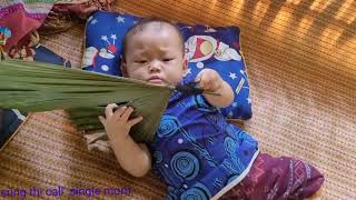 FLL VIDEO: Build a bamboo house with your children in 20 days, build a farm life - Single mother