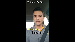 QUANTO estou disposto a OFERECER ao SENHOR! 2 Samuel 24.24 #shorts