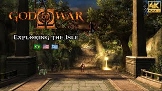 Exploring the Isle | Lyrics ENG & PT - BR | God of War II - Soundtrack | 4K 60FPS