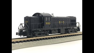 N Scale Atlas Kato Baltimore Ohio Alco RS1 Diesel Locomotive Demo