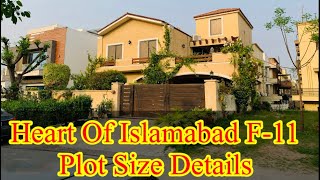 Heart Of Islamabad | Sector F-11 Plot Size Details | #islamabad #propertyforsale