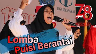 Full... Lompat Puisi Berantai Siswa SPUMA  HUT RI 78 SMP Unismuh Makassar