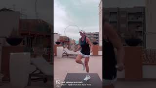 Sono riuscita a tenere il ritmo? #jumprope #skipping #footwork #dance #shuffledance