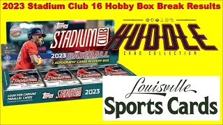 2023 Stadium Club 16 Hobby Box Break Results From Louisville Sports Cards. Hitting Cool Cards