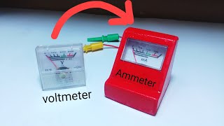 Converting Mains Analong Voltmeter to DC Current Meter Ammeter