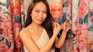 ASMR Relaxing Haircut 💇🏻‍♀️ Long Blended Layers w/ Shears ~ Snipping, Combing & Whispering