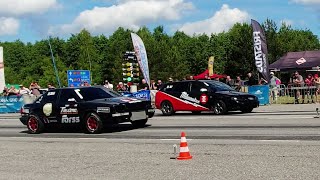 Audi A4 B6 Quattro 2.0TN 20v vs Audi 80 B4 Quattro 2.2T 20v 1/4 mile drag race