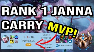 THIS IS HOW THE RANK 1 JANNA CARRIES A GAME - AP0CALYPSE JANNA REPLAY