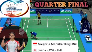 REAL "JORJI" SIKAT WAKIL JEPANG TANPA AMPUN ‼️🇲🇨 Gregoria Mariska 🆚 🇯🇵 Kawikami ||QF AUSTRALIA OPEN